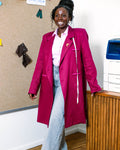 Three Button Trench Coat